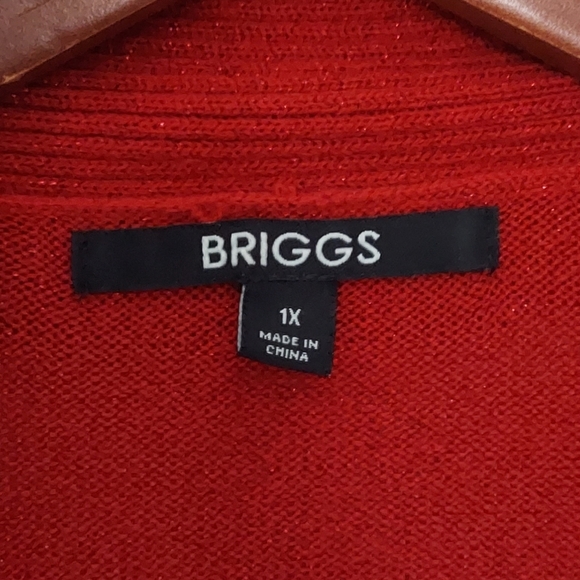 Briggs New York Cardigan Sweater 1X - Picture 3 of 5